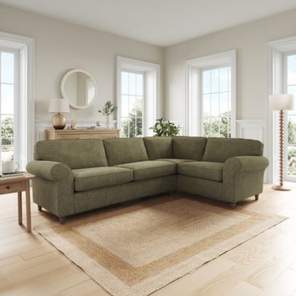 An Image of Flori Soft Chenille Corner Sofa