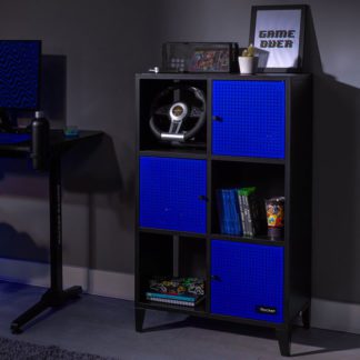 An Image of X Rocker Mesh Tek Tall 6 Cube Storage Unit