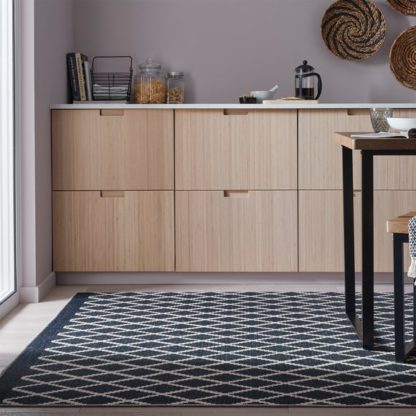 An Image of Geo Trellis Washable Rug