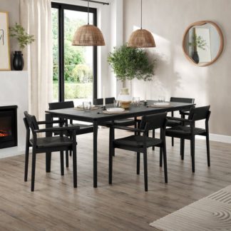 An Image of Hudson 6-8 Seater Rectangular Extendable Dining Table, Oak