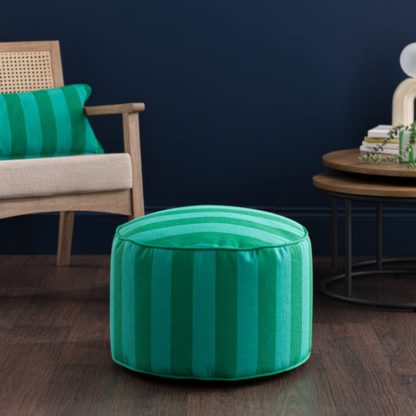 An Image of Elements Sutton Stripe Pouffe