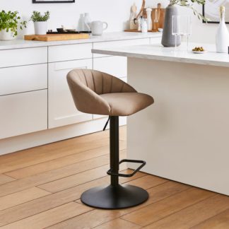 An Image of Lowen Adjustable Bar Stool, Faux Leather