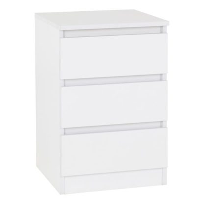 An Image of Walker 3 Drawer Bedside Table