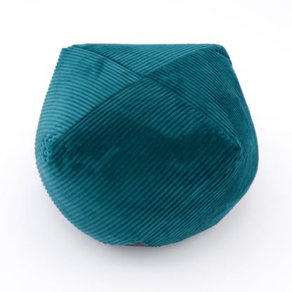 An Image of Remy Teal Cord Pouffe