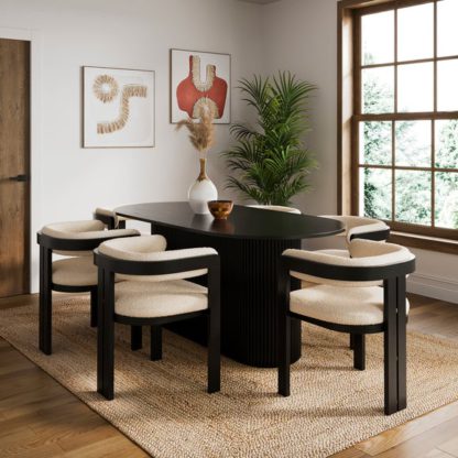 An Image of Amari 6 Seater Oval Dining Table