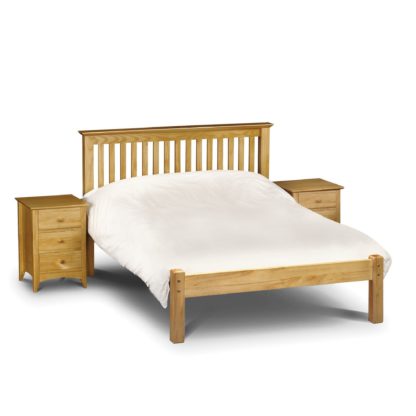 An Image of Barcelona Low Foot End Bed Frame Stone White