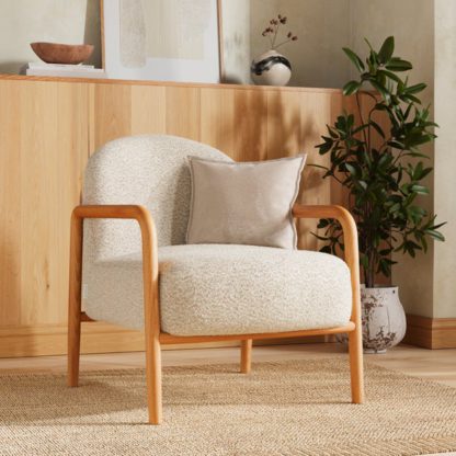 An Image of Edited Life Kristen Tonal Boucle Accent Chair