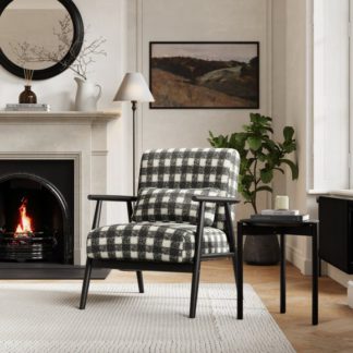 An Image of Alpine Boucle Spindle Accent Chair