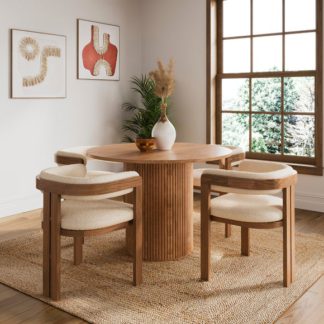 An Image of Amari 4 Seater Round Dining Table