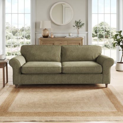 An Image of Flori Soft Chenille 4 Seater Sofa