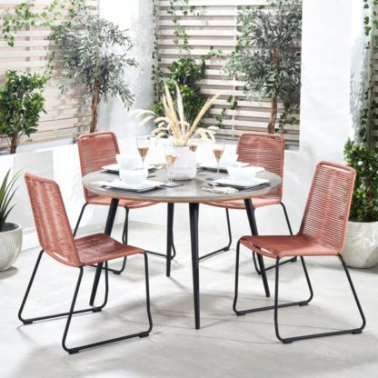 An Image of Pang 4 Seater Garden Dining Set