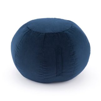 An Image of Eliza Navy Ball Pouffe