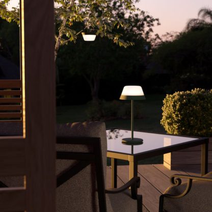 An Image of EGLO Meggiano Touch Dimmable Outdoor Table Lamp