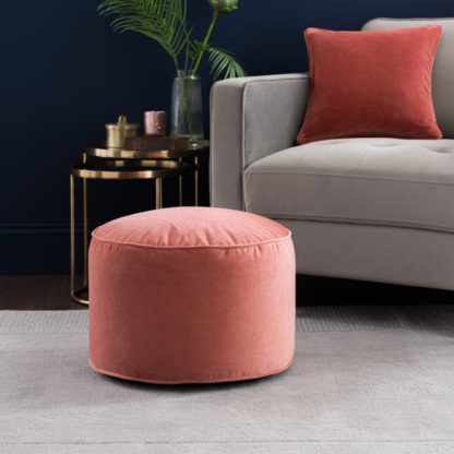 An Image of Eliza Velvet Pouffe