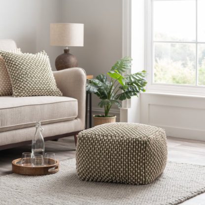 An Image of Jersey Bobble Pouffe