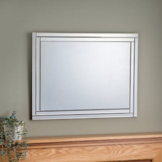 An Image of Deco - Frameless Wall Mirror - Silver - Glass - Happy Beds