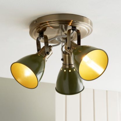 An Image of Miley Industrial 3 Light Adjustable Spotlight