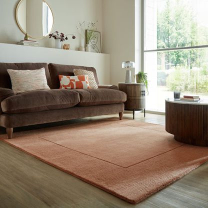 An Image of Boston Wool Border Square Rug