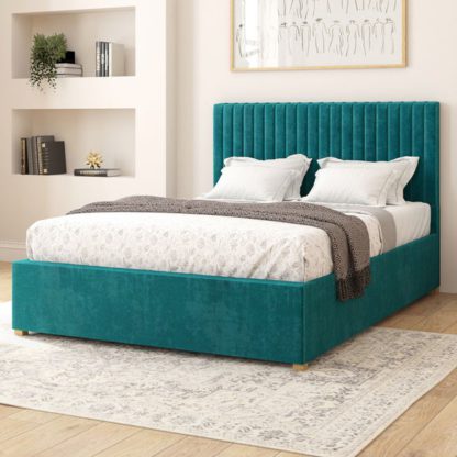 An Image of Grant Plush Velvet Adjustable Bed