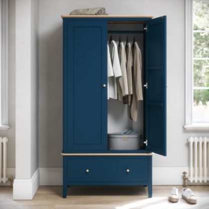 An Image of Marlow Double Wardrobe with Drawer