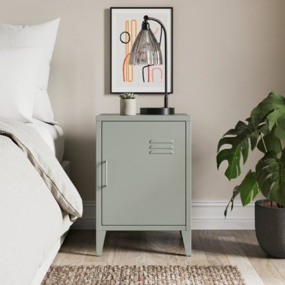 An Image of Helga Metal Bedside Table