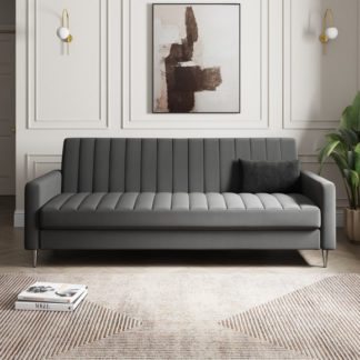 An Image of Kendall Quilted Velvet Storage Sofa Bed