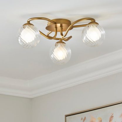 An Image of Selana Semi Flush Ceiling Light