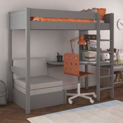 An Image of Stompa Classic Highsleeper with Desk And Chair Bed