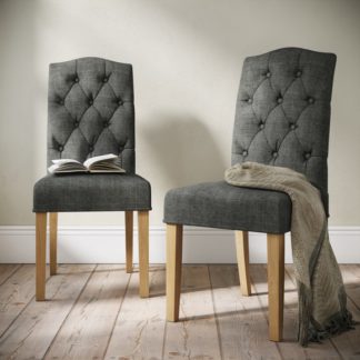 An Image of Normandy Set of 2 Chelsea Dining Chairs, Fabric