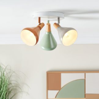 An Image of Wolston Retro 3 Light Adjustable Spotlight