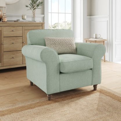 An Image of Flori Soft Chenille Armchair