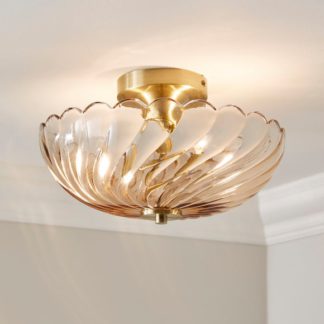 An Image of Lucille 2 Light Semi Flush Ceiling Light