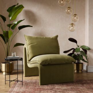 An Image of Rayner Velvet Accent Chair