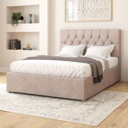 An Image of Olivier Plush Velvet Adjustable Bed