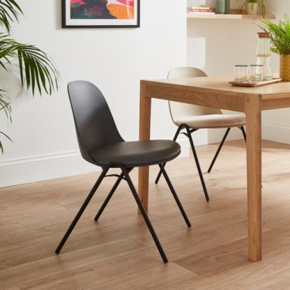 An Image of Burton Dining Chair, Faux Leather