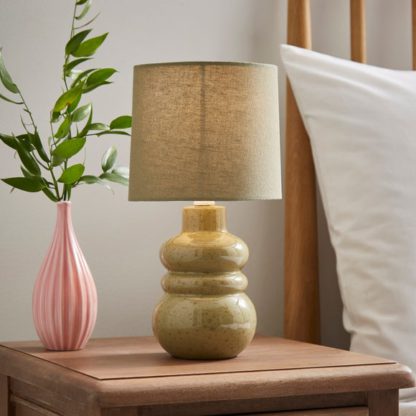 An Image of Bea Reactive Glaze Table Lamp