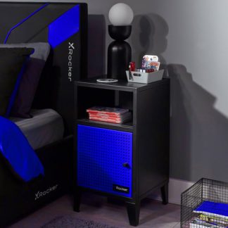 An Image of X Rocker Mesh Tek Single Cube Bedside Table