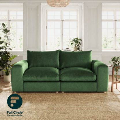 An Image of Full Circle Austin Natural Tonal Weave 4 Seater Sofa