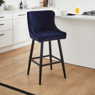 An Image of Montreal Counter Height Bar Stool, Velvet