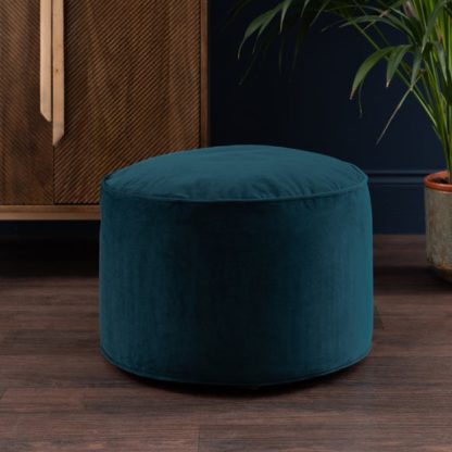 An Image of Eliza Velvet Pouffe