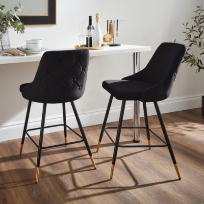 An Image of Ariana Bar Stool, Velvet