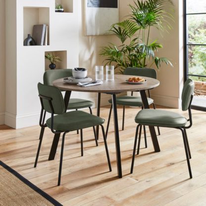 An Image of Maven 4 Seater Round Dining Table