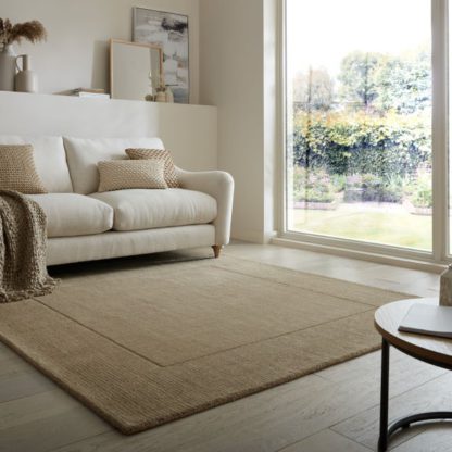 An Image of Boston Wool Border Square Rug