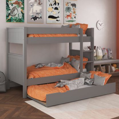 An Image of Stompa Classic Bunk Bed With Open Trundle