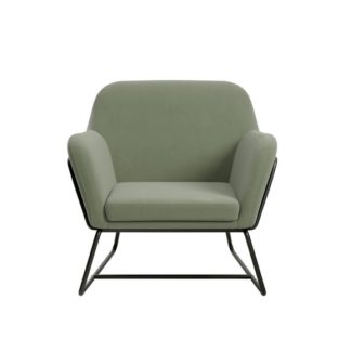 An Image of Return - Charles Metal Leg Velvet Occasional Chair