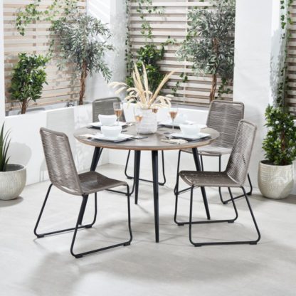 An Image of Pang 4 Seater Garden Dining Set