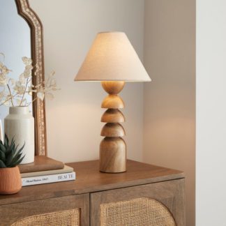 An Image of Juniper Stacked Wooden Table Lamp