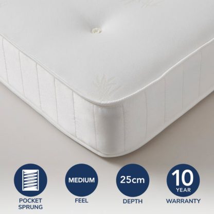 An Image of Fogarty Bamboo 1000 Pocket Mattress