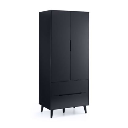 An Image of Cecil Double Wardrobe, Anthracite