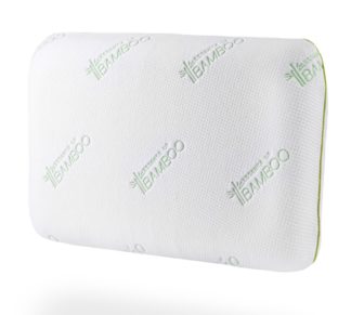 An Image of Luxury Bamboo Memory Foam Laytech Foam Pillow - White - Fabric